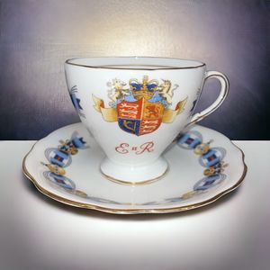Foley Bone China "Coronation" Queen Elizabeth II Tea Cup & Saucer June 2nd, 1953
